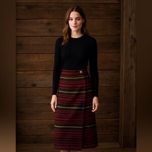 Ranch Deluxe Vintage Southwestern Wrap Skirt – Size 5/6